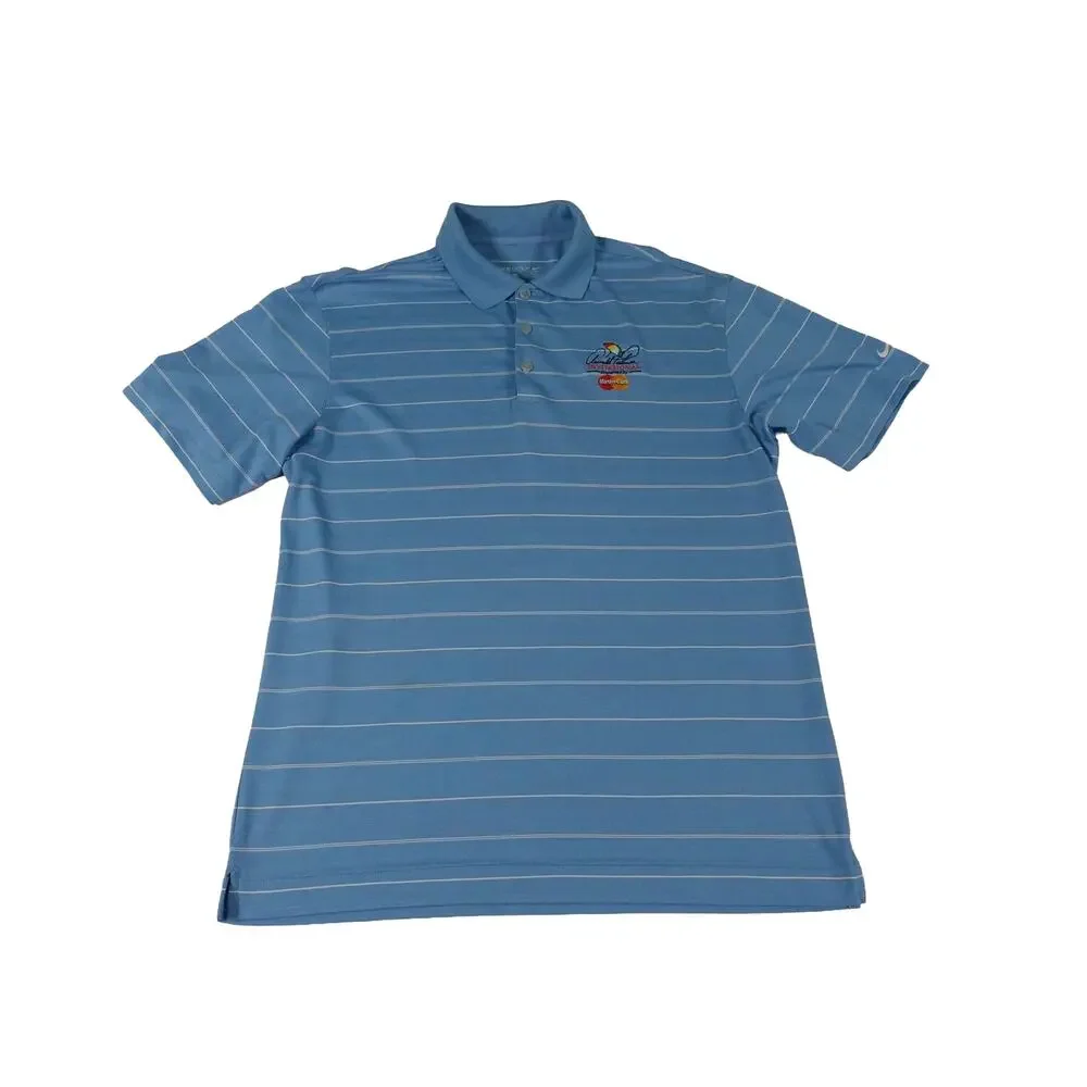 Arnold Palmer Bay Hill Nike Performance Striped Golf Polo Shirt Men's Medium